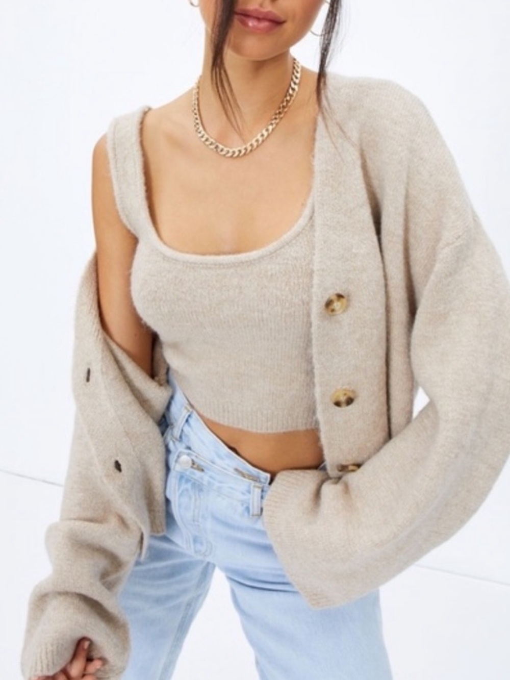 Glassons Dark Brown Sweater Set